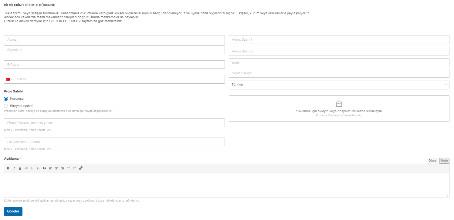 Teklif_Formu MekanikLab - Teklif Formu
